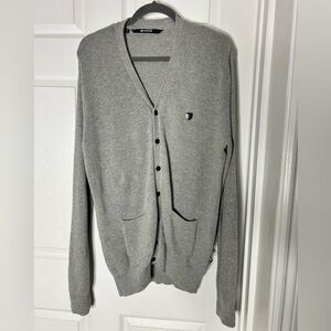 Makia Cotton Knit Men's Gray Sweater Sz L